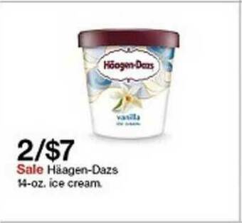 Target Häagen-dazs 14-oz. Ice Cream offer