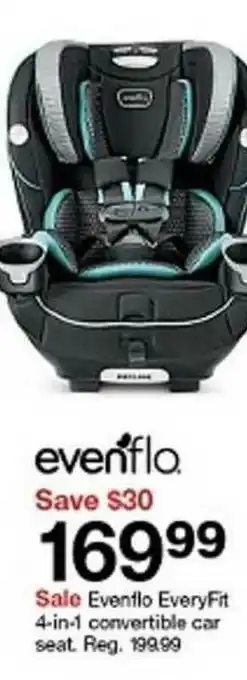 Target Evenflo Everyfit 4-in-1 Convertible Car Seat offer