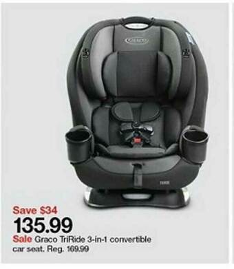 Target Graco Triride 3-in-1 Convertible Car Seat offer