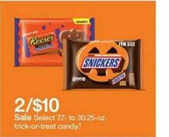 Target Trick-or-treat Candy offer