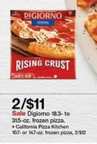 Target Digiorno 18.3- To 31.5-oz. Frozen Pizza offer