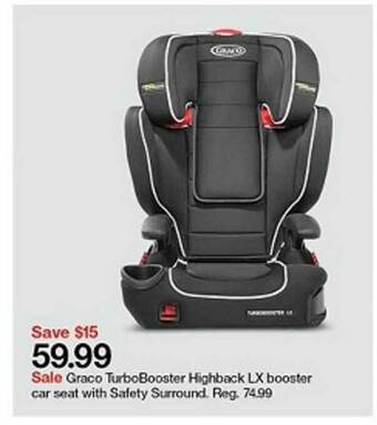 Target Graco Turbobooster Highback Lx Booster Car Seat With Safety Surround offer