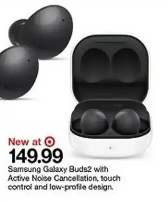 Target Samsung Galaxy Buds2 With Active Noise Cancellation, Touch Control And Low-profile Design offer