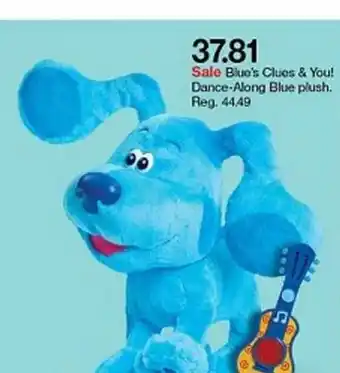 Target Blue's Cluos & You! Dance-along Blue Plush offer