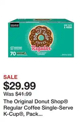 Office Depot The original donut shop regular coffee single-serve k-cup , pack of 70 pods offer