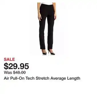 Belk Air pull-on tech stretch average length offer