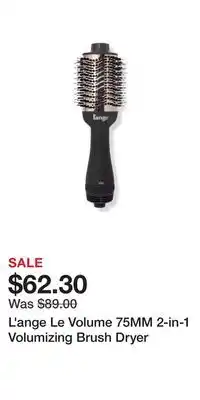 Ulta Beauty L'ange le volume 75mm 2-in-1 volumizing brush dryer offer