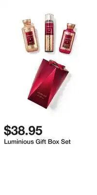 Bath & Body Works Luminious gift box set offer