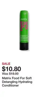 Ulta Beauty Matrix food for soft detangling hydrating conditioner offer