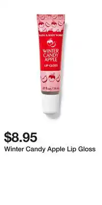 Bath & Body Works Winter candy apple lip gloss offer