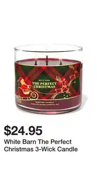 Bath & Body Works White barn the perfect christmas 3-wick candle offer