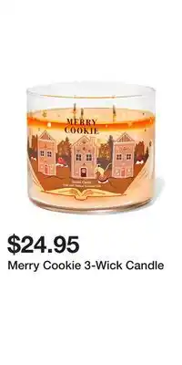 Bath & Body Works Merry cookie 3-wick candle offer