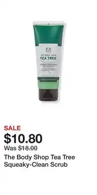 Ulta Beauty The body shop tea tree squeaky-clean scrub offer
