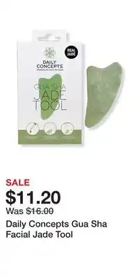 Ulta Beauty Daily concepts gua sha facial jade tool offer