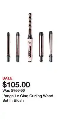 Ulta Beauty L'ange le cinq curling wand set in blush offer