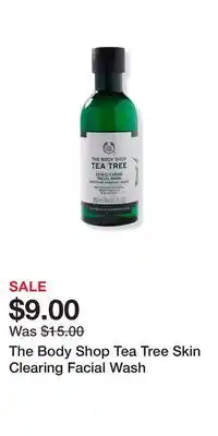 Ulta Beauty The body shop tea tree skin clearing facial wash offer