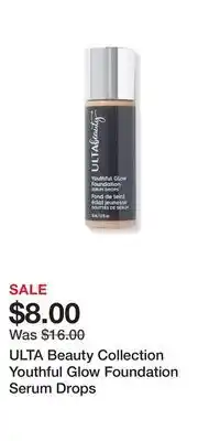 Ulta Beauty Ulta beauty collection youthful glow foundation serum drops offer