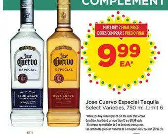 Food 4 Less Jose cuervo especial tequila offer