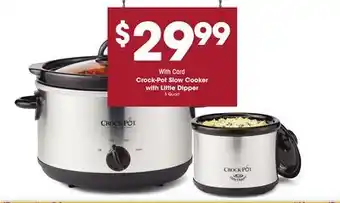 Ralphs Crock-pot slow cooker with little dipper offer