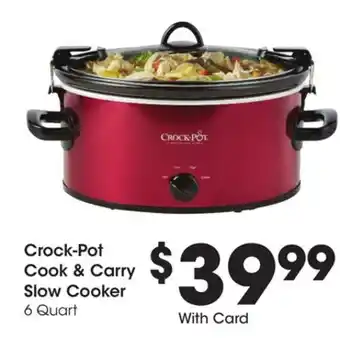 Ralphs Crock-pot cook & carry slow cooker offer
