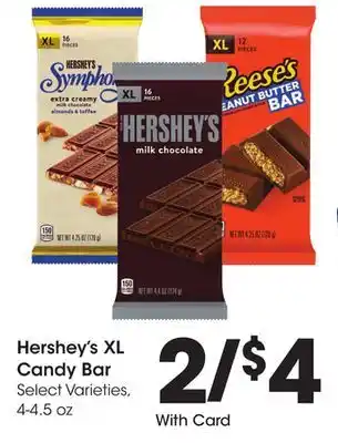 Ralphs Hershey's xl candy bar offer