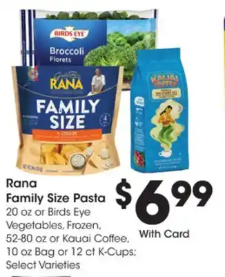 Ralphs Rana family size pasta offer