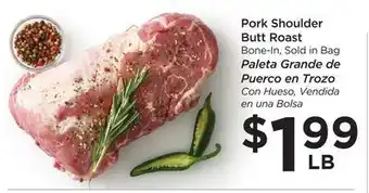 Food 4 Less Pork shoulder butt roast offer