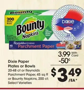Ralphs Dixie paper plates or bowls offer