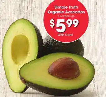 Ralphs Simple truth organic avocados offer