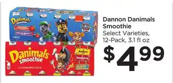Food 4 Less Dannon danimals smoothie offer