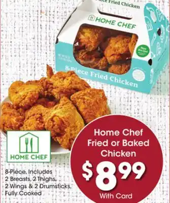 Ralphs Home chef fried or baked chicken offer