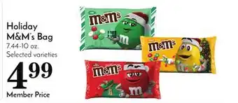 Pavilions Holiday m&m's bag offer