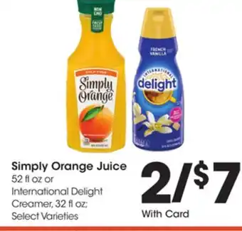 Ralphs Simply orange juice offer