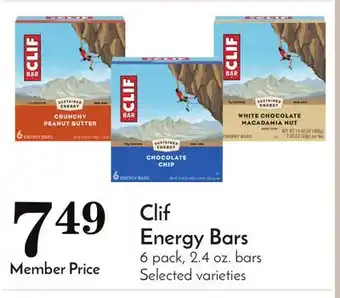 Pavilions Clif energy bars offer