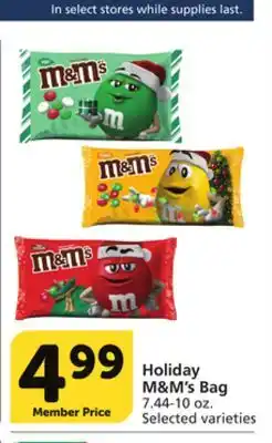 Albertsons Holiday m & m' s bag offer