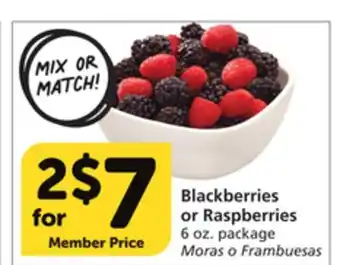 Albertsons Blackberries or raspberries offer
