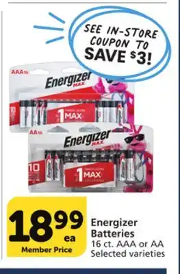 Albertsons Energizer batteries offer