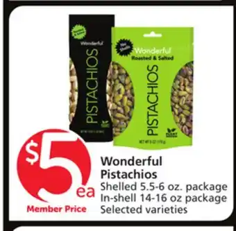 Albertsons Wonderful pistachios offer