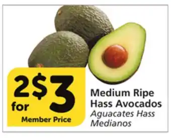 Albertsons Medium ripe hass avocados offer