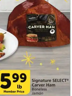 Albertsons Signature select carver ham offer