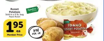 Albertsons Russet potatoes offer