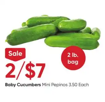 Stater Bros Baby cucumbers offer