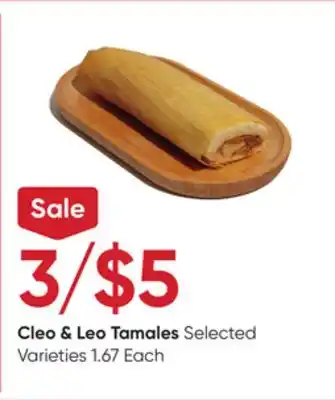 Stater Bros Cleo & leo tamales offer