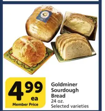 Vons Goldminer sourdough bread offer