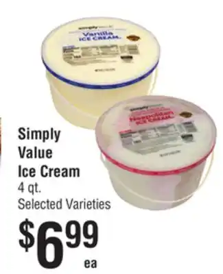 Smart & Final Simply value ice cream offer
