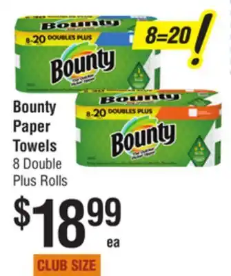 Smart & Final Bounty paper towels offer