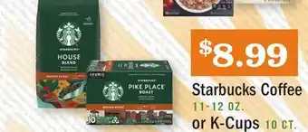 Heinen's Starbucks coffee 11-12 oz. or k-cups 10 ct offer