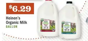 Heinen's Heinen's organic milk offer