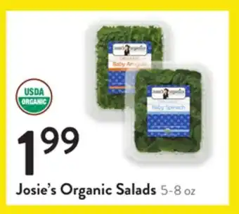 Fresh Thyme Josie's organic salads offer