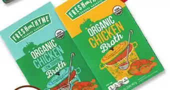 Fresh Thyme Fresh thyme organic broth offer